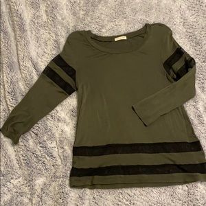 Army green shirt